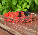 Nylon Leopard LED Dog Collar