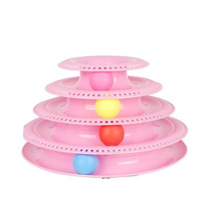 Four Layer Cat Turntable Pet Ball Tower Tracks Toy