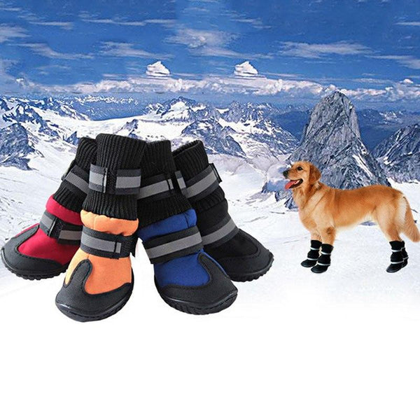 High Waist Large Dog Cotton Boots